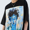 Melancholy Oversized T-Shirt with Satin Patch - Casual and Trendy Style