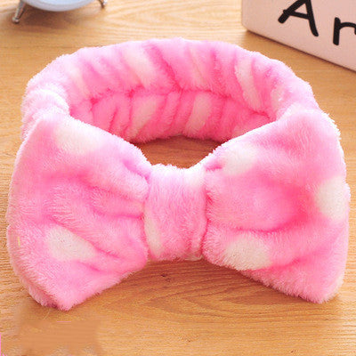 Diadema Facial de Felpa Coral - Banda Sujetadora de Cabello Mariposa para Limpieza y Maquillaje - Image 17