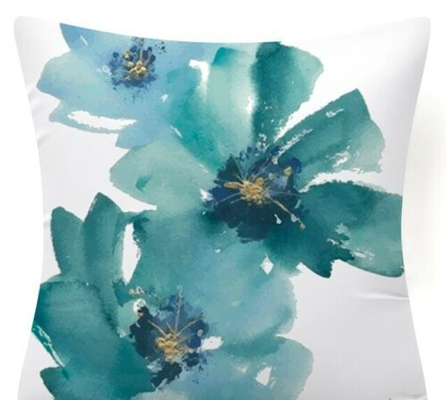 Cojín de Descanso Floral y Pájaros - Almohada Decorativa para Sofá y Auto