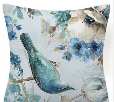 Cojín de Descanso Floral y Pájaros - Almohada Decorativa para Sofá y Auto - Image 17