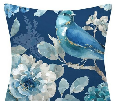 Cojín de Descanso Floral y Pájaros - Almohada Decorativa para Sofá y Auto - Image 18