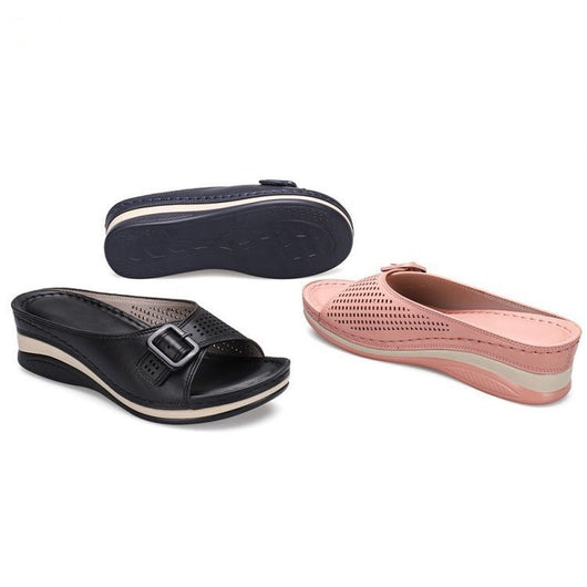 Cuñas Casuales de Suela Gruesa para Mujer - Comodidad Todo el Día - Image 8