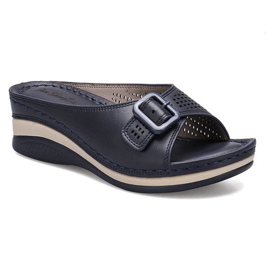 Cuñas Casuales de Suela Gruesa para Mujer - Comodidad Todo el Día - Image 7