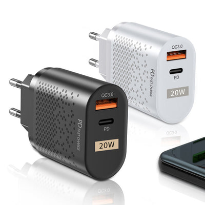 Cargador Dual Puerto 20W QC3.0 PD - Carga Rápida Estándar US - Image 8