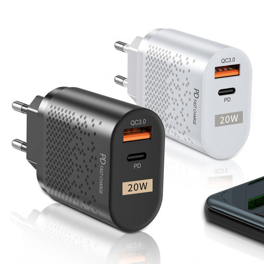 Cargador Dual Puerto 20W QC3.0 PD - Carga Rápida Estándar US - Image 2