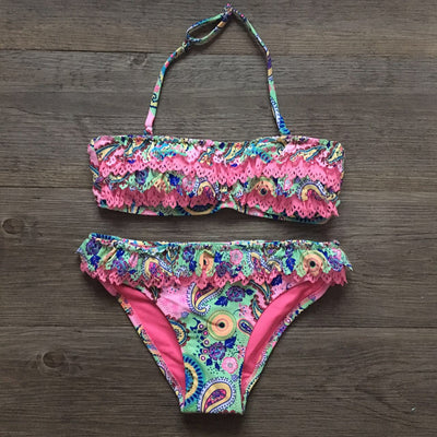 Bikini Infantil con Volantes Multicapa para Niñas - Image 8