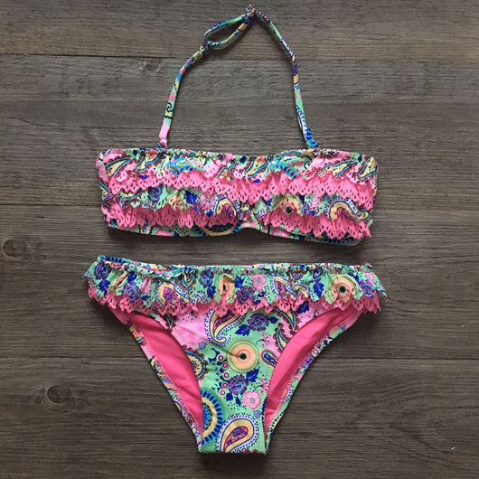 Bikini Infantil con Volantes Multicapa para Niñas - Image 8