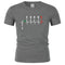 Playera Negra Latido de Moto para Hombre - Diseño Biker Pasional