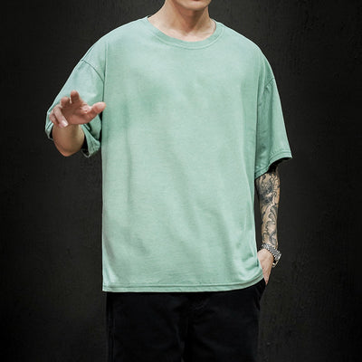 Camiseta Básica de Verano para Hombre - Corte Holgado y Transpirable - Image 19