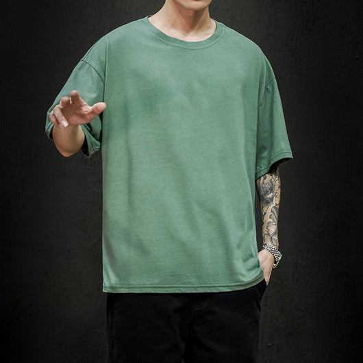 Camiseta Básica de Verano para Hombre - Corte Holgado y Transpirable - Image 6