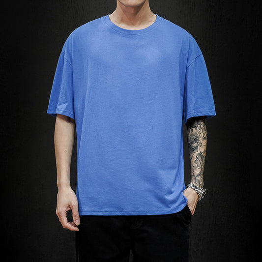 Camiseta Básica de Verano para Hombre - Ajuste Holgado y Transpirable