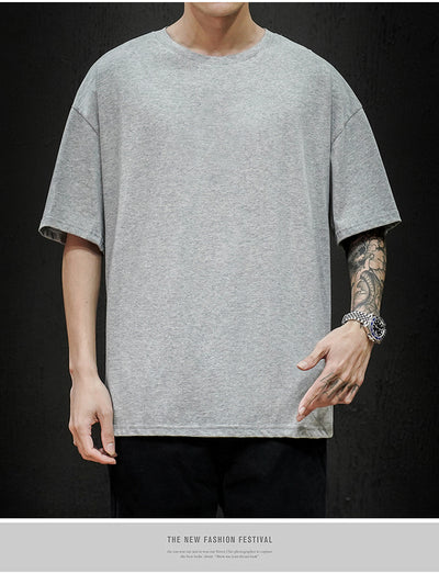 Camiseta Básica de Verano para Hombre - Ajuste Holgado y Transpirable - Image 4