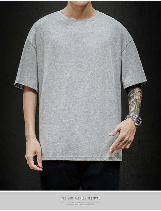 Camiseta Básica de Verano para Hombre - Ajuste Holgado y Transpirable - Image 4