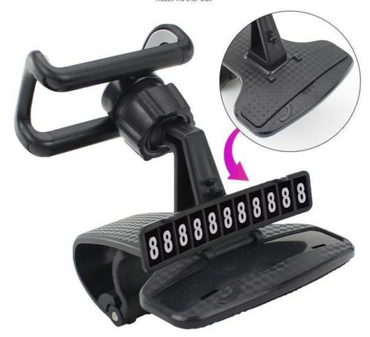 Soporte Multifunción para Teléfono de Auto con Espejo Retrovisor - Image 8