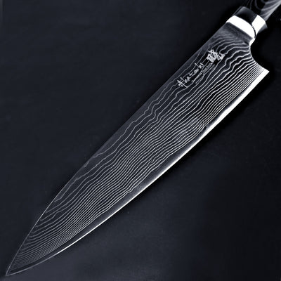 Cuchillo de Chef 8 Pulgadas con Patrón Quicksand - Acero Inoxidable VG10 de 67 Capas - Image 8