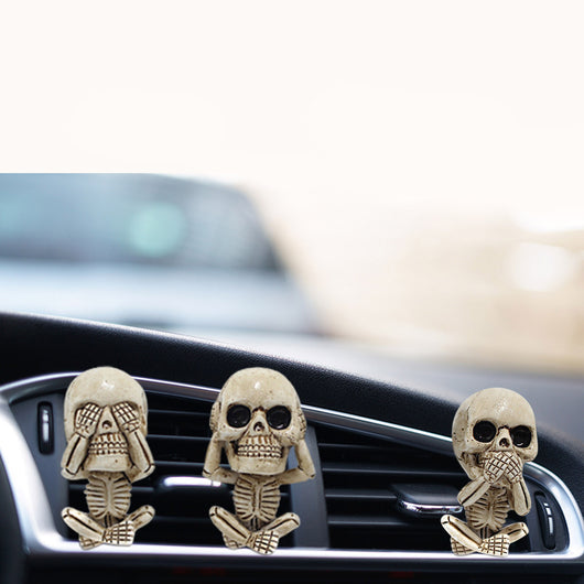 Adornos Calavera para Auto - Juego de 3 Piezas Decorativas para Salida de Aire - Image 3