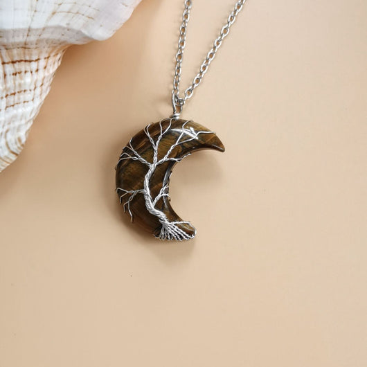 Collar Árbol de la Vida en Amatista Natural Hecho a Mano - Colgante de Fortuna - Image 7