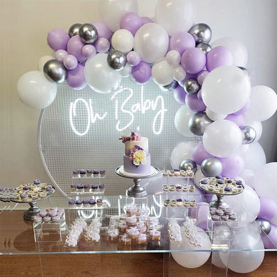 Set de Globos Decorativos Macaron Púrpura