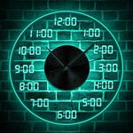 Reloj de Pared Acrílico con Luces LED Multicolor - Image 10