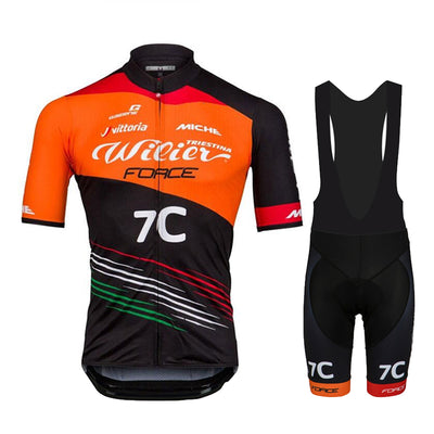Conjunto de Maillot de Ciclismo de Manga Corta con Babero - Image 21