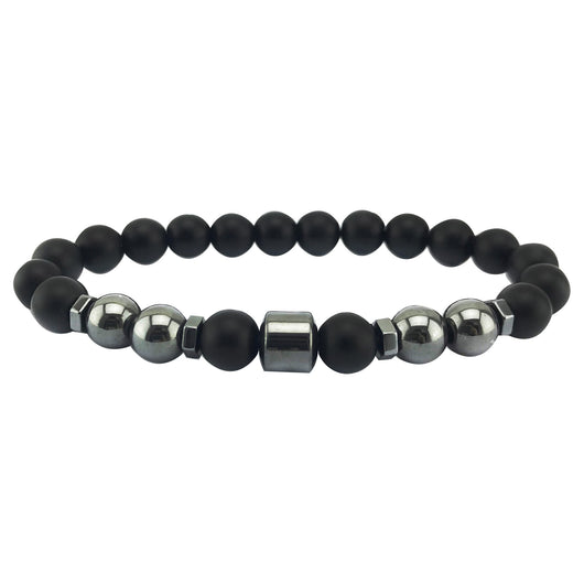 Pulsera de Hematita Negra y Ojo de Tigre con Propiedades Magnéticas para Hombre y Mujer - Image 14