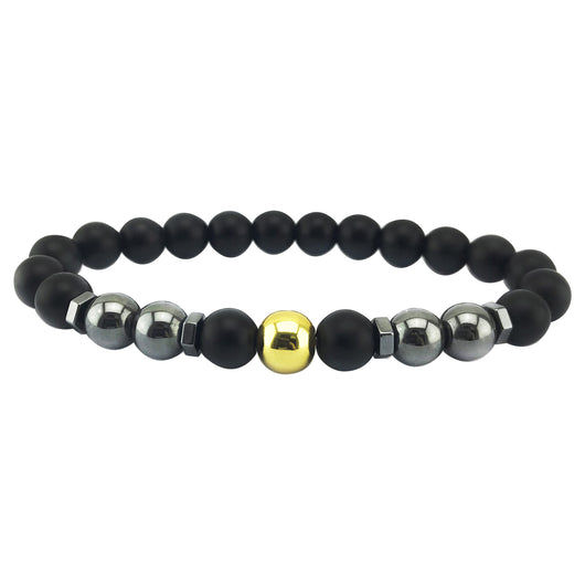 Pulsera de Hematita Negra y Ojo de Tigre con Propiedades Magnéticas para Hombre y Mujer - Image 17