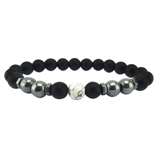 Pulsera de Hematita Negra y Ojo de Tigre con Propiedades Magnéticas para Hombre y Mujer - Image 4