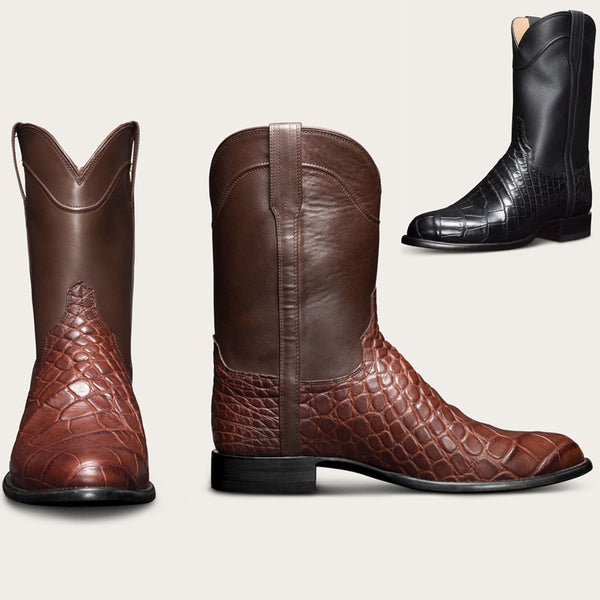 Botas Vaquero Occidental con Patrón para Hombre