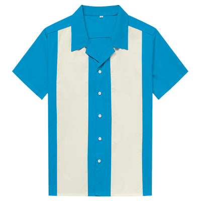 Camisa Casual para Hombre con Costuras de Contraste