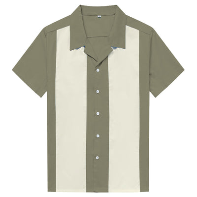 Camisa Casual para Hombre con Costuras de Contraste - Image 2