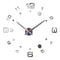 Reloj de Pared 3D Espejo Moderno Silencioso Estilo Europeo