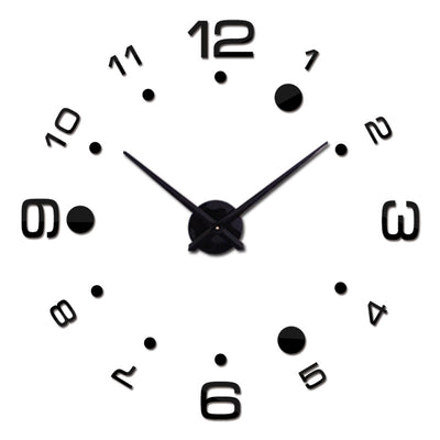 Reloj de Pared 3D Espejo Moderno Silencioso Estilo Europeo - Image 2