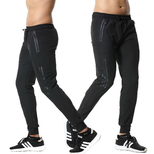 Pantalones Deportivos con Bolsillos de Cierre para Hombre, Secado Rápido