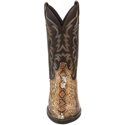 Botas Vaqueras Cowboy con Tacón Alto y Estampado Serpiente para Parejas Tallas 38-48 - Image 9