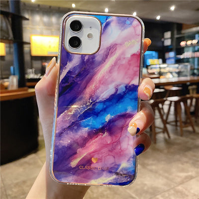 Funda Protectora para iPhone Mármol Degradado con Brillo - Compatible con Apple 12, XS, XR, 11 y 7P - Image 11