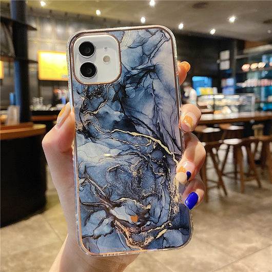 Funda Protectora para iPhone Mármol Degradado con Brillo - Compatible con Apple 12, XS, XR, 11 y 7P - Image 15