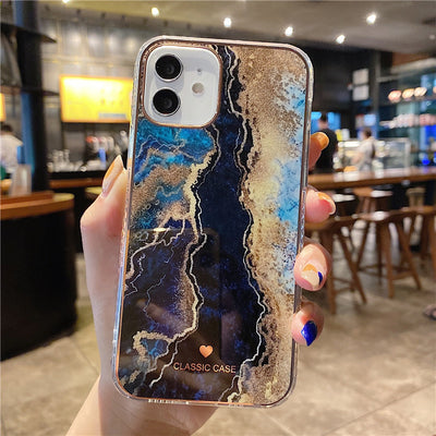 Funda Protectora para iPhone Mármol Degradado con Brillo - Compatible con Apple 12, XS, XR, 11 y 7P - Image 4