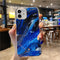 Funda Protectora para iPhone Mármol Degradado con Brillo - Compatible con Apple 12, XS, XR, 11 y 7P