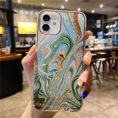 Funda Protectora para iPhone Mármol Degradado con Brillo - Compatible con Apple 12, XS, XR, 11 y 7P - Image 6