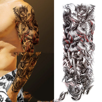 Tatuajes Temporales Impermeables de Brazo Completo para Hombres - Image 10