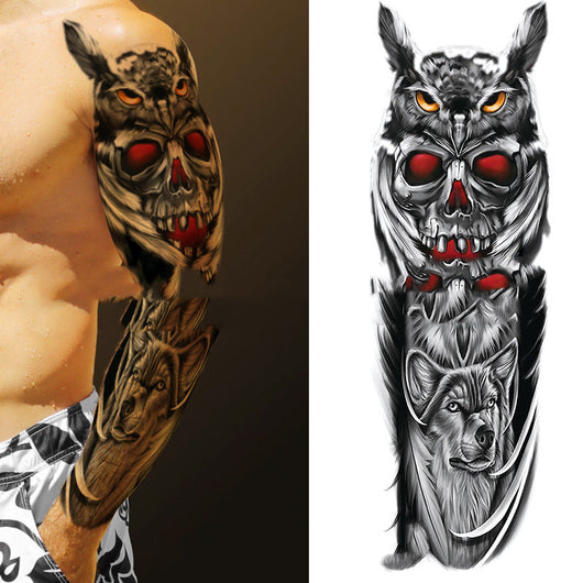 Tatuajes Temporales Impermeables de Brazo Completo para Hombres - Image 9