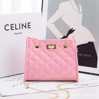 Bolso de Cadena Cuadrado Pequeño con Costura de Rombos para Mujer - Image 17