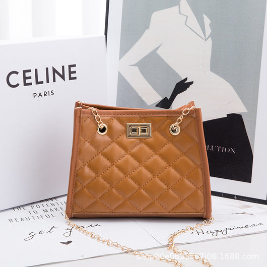 Bolso de Cadena Cuadrado Pequeño con Costura de Rombos para Mujer - Image 19