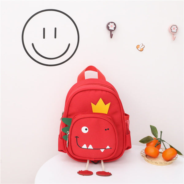 Mochila Escolar Infantil Dinosaurio Coreana con Sistema Antiloss para Niños y Niñas