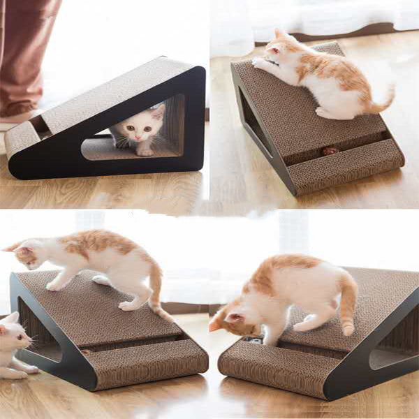 Rascador Triangular para Gatos - Afilador de Uñas Premium