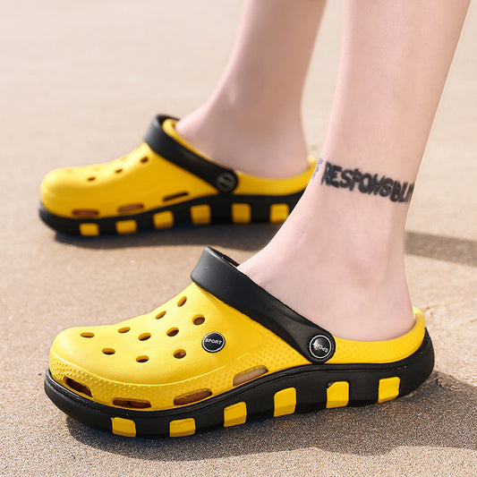 Sandalias y Pantuflas Dos en Uno para Hombre Talla Grande - Antideslizantes y de Moda