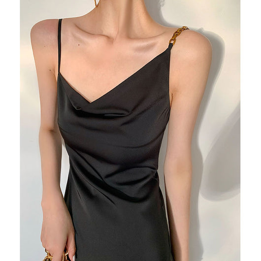 Falda Larga con Cuello Asimétrico - Diseño Elegante de Alto Nivel - Image 7