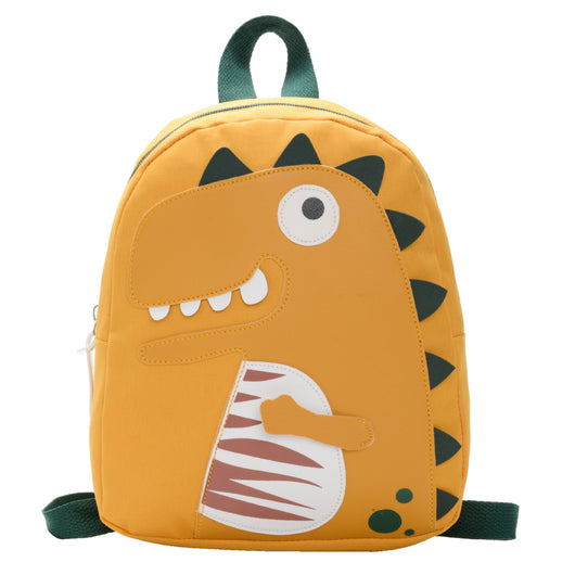 Plush gray and navy blue elephant backpack for toddlers, featuring a front zipper pocket, brown ears, and adjustable straps. - Image 7