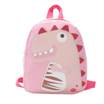 Plush gray and navy blue elephant backpack for toddlers, featuring a front zipper pocket, brown ears, and adjustable straps. - Image 6