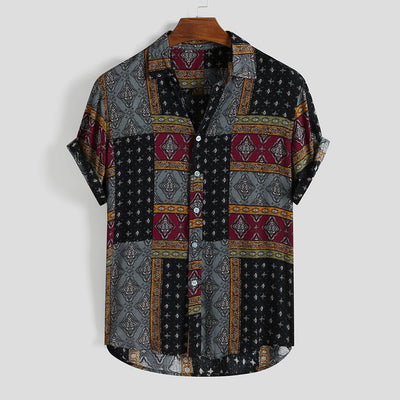 Camiseta Étnica Vintage para Hombre - Estilo Verano - Image 11